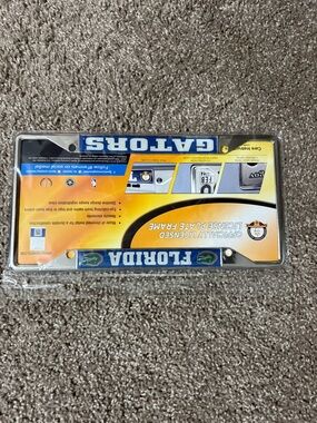 Florida License Plate Frame - Blue and White by GATORS